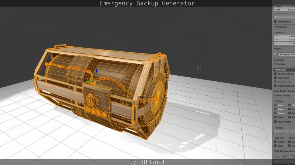 Futuristic Emergency Backup Generator preview image 8